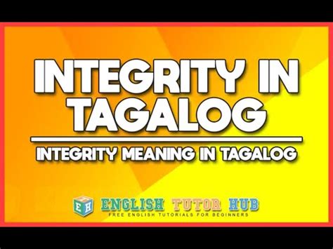 inerrancy in tagalog meaning|INTEGRITY: Tagalog.